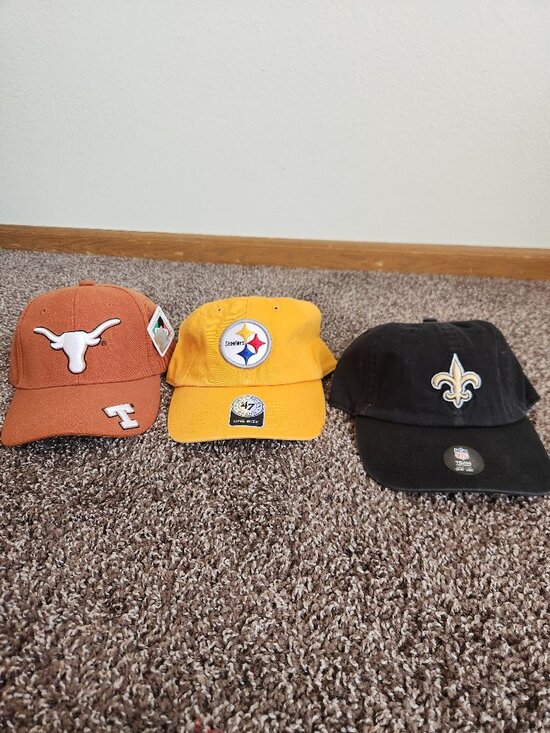 NFL Other - Texas Longhorns, Pittsburgh Steelers, New Orleans Saints NFL Team Hats